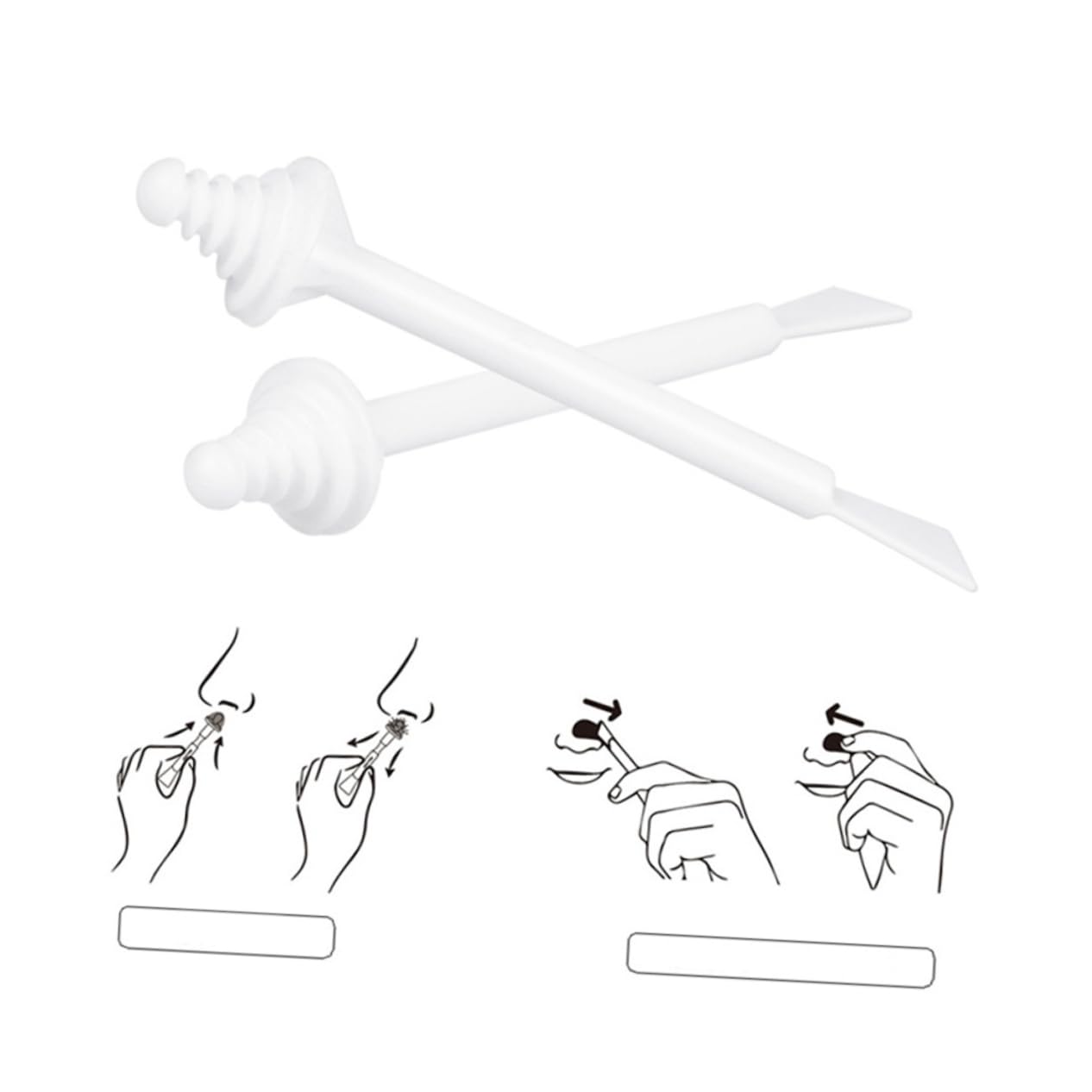 BIUDECO 20Pcs Wax Stick Multifunctional Disposable Hair Removal Rods for Nose Upper Lip and Facial Areas Flexible Smear Wax Applicators for Home Use