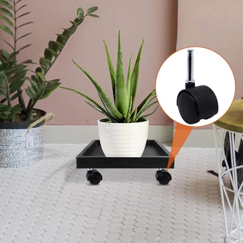 SWZHAI Plastic Casters Set of 4, M8 Grip Neck Stem Caster Wheels 1.5 inch, Black Nylon Swivel Caster Wheels Replacement for Furniture, Office Chair, Table, Cabinet, Shelf by SWZHAI - Used condition - Image 6