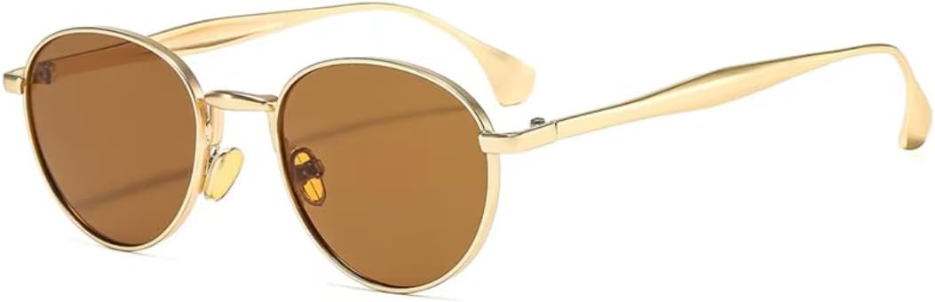 Retro Metal Round Punk Men Sunglasses Shades Uv400 Fashion Trending Women