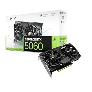 PNY GeForce RTX 5060, 8GB GDDR7, 128bit, DLSS 4-Spec, Hochleistungs-Gaming-Grafik...