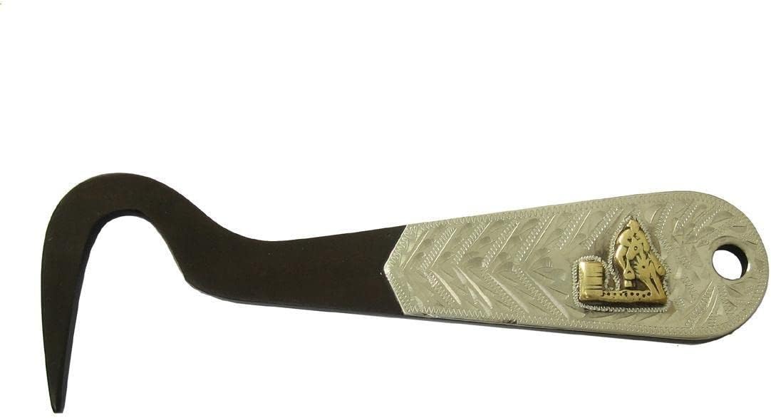 AJ Tack Antique Brown Steel Hoof Pick Barrel Racing