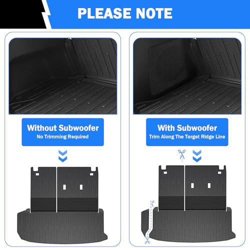 Abystar Trunk Mat & Backrest Mat & 2nd Row Seat Backrest for Toyota Grand Highlander 2024-2026(7 Seater Only), All Weather TPE Cargo Liner, Waterproof Scratch-Resistant Full Coverage Cargo Mats by Abystar - Image 5