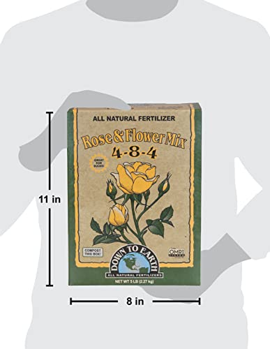 Down to Earth Organic Rose & Flower Fertilizer Mix 4-8-4, 5 lb - Thumbnail 6