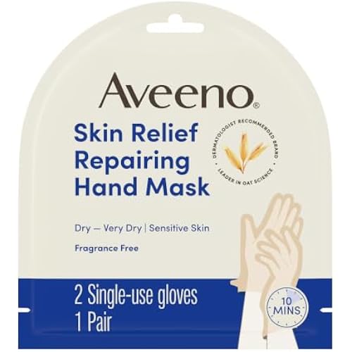 Aveeno Skin Relief Repairing Hand Mask, Fragrance-Free, 1 Pair