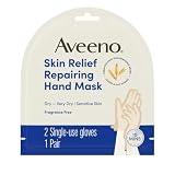 Aveeno Skin Relief Repairing Hand Mask, Fragrance-Free, 1 Pair
