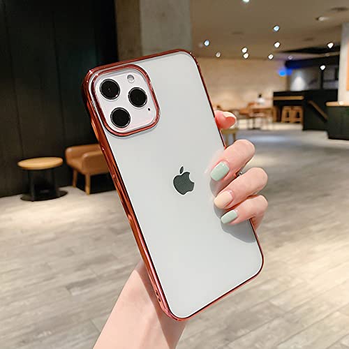 Coque silicone transparente iPhone 11 Pro Max avec protection objectif et bords plaqués
