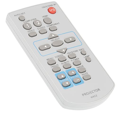 MXCZ Ersetzte Fernbedienung Passend für Panasonic Projektor PT-LW25HU PT-LX22U PT-LX26HU PT-LX26U PT-LX30HU PT-TW230U PT-TW231RU PT-TW250U PT-TW340U PT-TW341RU PT-TX210U PT-TX310U PT-TX400U