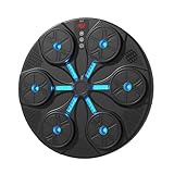 Punzonadora de música, 8 modos de entrenamiento electrónico, con luz RGB, para montar en la pared, para hombres, mujeres, adultos, hogar, oficina, gimnasio, entrenamiento de fitness en interiores