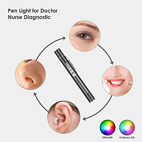 Urhealth Rechargeable Pen Light | Led Penlight | Usb Rechargeable | Black #TOP3