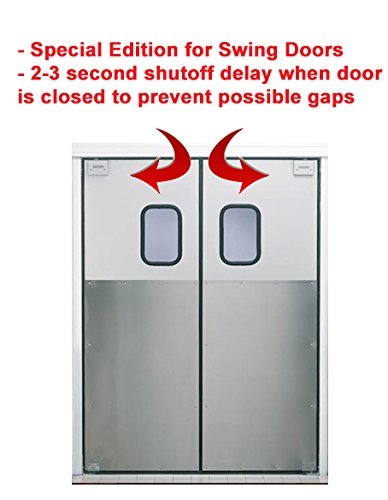 Awoco 60" Elegant Alloy Case Commercial Indoor Air Curtain, Ul Certified, 120V Unheated With Shutoff Delay Magnetic Switch For Swinging Doors #TOP1