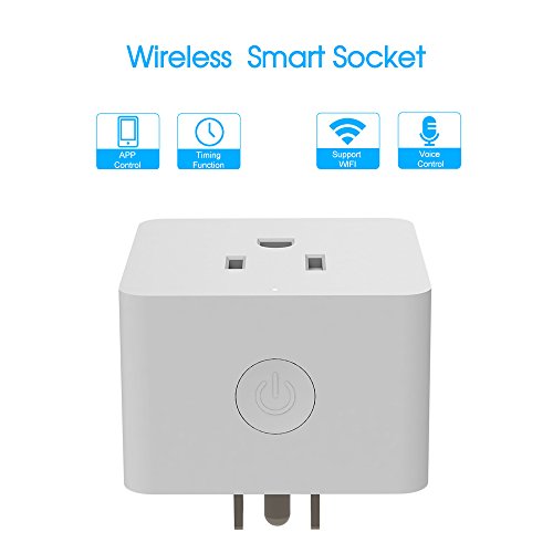 Wi-fi Tomada Casa Inteligente Mini Tomada Sem Fio Inteligente EUA Plug Temporizador Interruptor de E