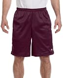 Champion mens 9" Shorts, Mesh Shorts, 9", Mesh Basketball Shorts, Mesh Gym athletic shorts, Maroon-4