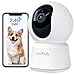 LAXIHUB 2K/3MP Camara Vigilancia WiFi Interior, 2.4GHz Camaras Vigilancia Domicilio WiFi, PTZ 355° Cámara para Perros y Mascotas en Casa con Voz, Visión Nocturna, Audio Bidireccional, con Alexa & App