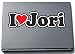 Produktbild INDIGOS UG - Aufkleber - I Love Heart Decal Sticker Laptopskin 210 mm - Ich Liebe - I Love Jori - Laptop Netbook Computer - Sticker mit Namen vom Mann Frau Kind