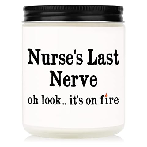 PETALSUN Nurse Gifts for Women- Handmade Lavender Natural Soy Wax Candle (7oz) - Cool Nurse Gift, Gifts for Nurses Female, Rn Gifts for Nurses, Nurse Appreciation Gifts Cover
