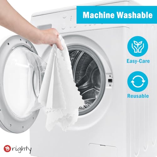 Orighty Cleaning Cloths, Shop Towels 100 Pack, Shop Rags Reusable, Microfiber Cleaning Rags Bulk for Cars, Multi-Purpose Lint Free Towels for Automotive, Mechanic, Kitchen, 11.5’’ x 11.5’’, White - Thumbnail 7