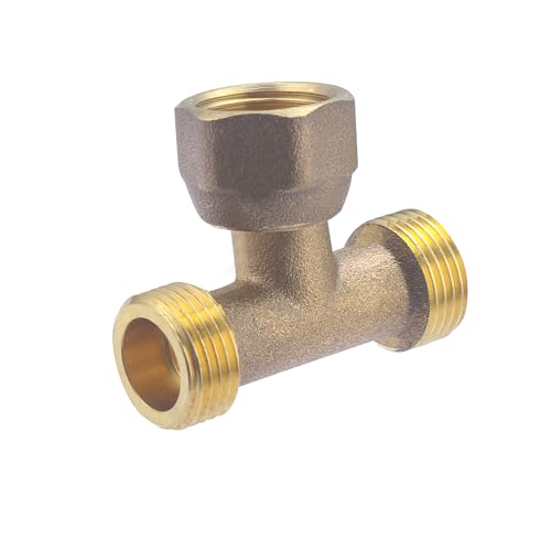 Té Laiton Mâle Femelle Mâle Ecrou Tournant à Visser 12x17 (3/8) NOYON & THIEBAULT