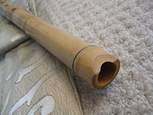 1.8 Shakuhachi With Root End And Natural Edge-Cut Style Shakuhachi Mouthpiece Pentatonic Zen Instrument #TOP3