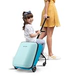 Micro | Suitcase Scooter | Eazy Ride On Trike Suitcase for Kids | Toddler Flight Essential | Foldable & Lightweight | Holiday Stroller | 18 months+ | Blue