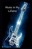  Music Is My Lifeline: Novelty Lined Notebook / Journal To Write In Perfect Gift Item (6 x 9 inches)