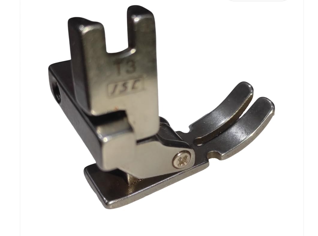 Sewing Machine Presser Foot T3 Adjustable Cording, Regular, Zipper Presser Foot for Single Needle Lockstitch Industrial Sewing Machine Jack, juki Brother for use