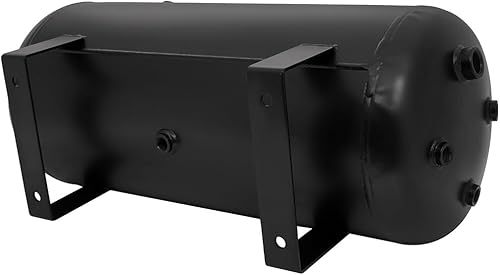 Miniatura 7 de Tanque de compresor de aire de 5 galones (18 litros) 8 puertos de repuesto para suspensión neumática para coche, tren, camión, bocina