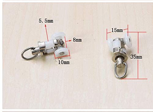 TOM TOOL Track rollers（9 pcs）, Aluminum Curtain Track--Special Accessories for Small square rail - Thumbnail 2
