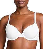 Victoria's Secret Cotton Push Up Perfect Shape T Shirt Bra, Full Coverage, Padded, Smoothing, Bras for Women, White (36B)