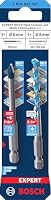 Bosch 2x EXPERT HEX-9 Hard Ceramic and Multi Construction Bohrer-Set (für Harte Fliesen, Weiche Fliesen, Ø 8,0, 8,0 mm, Professional Zubehör Schlagbohrer, Schrauber, Bohrmaschine) – Ansicht 2