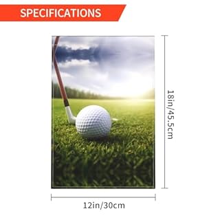 Golf Ball Print Garden Flag 12x18in For Deck, Porch, Patio & Lawn Decor