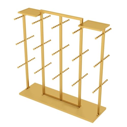 Présentoir en métal doré pour sous-vêtements et étagère de rangement de vêtements pour boutique