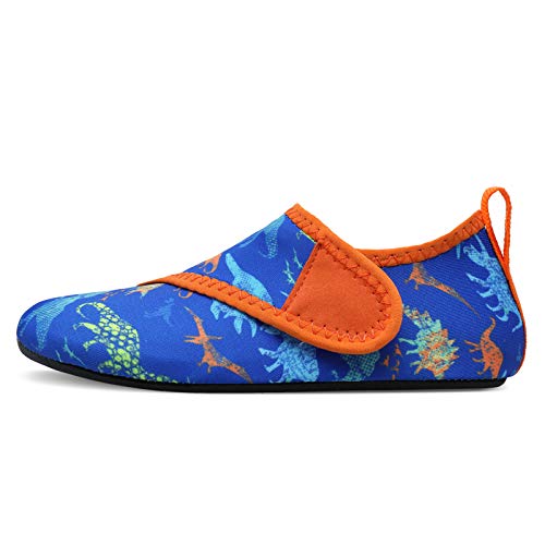 L-RUN Kids Water Shoes Aqua Socks for Beach Swim Walking Blue 8-8.5=EU24-25