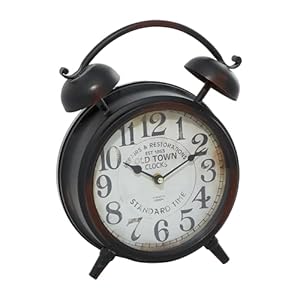 Deco 79 Metall-Tischuhr 52510