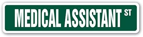 Medical Assistant Street Sign LPN Doctor Office Health Surgery 8" Sticker Decal