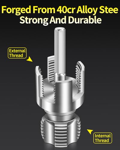 Image of 2-Piece PVC Pipe Threading Tool, 1 /2 and 3 /4 Inch