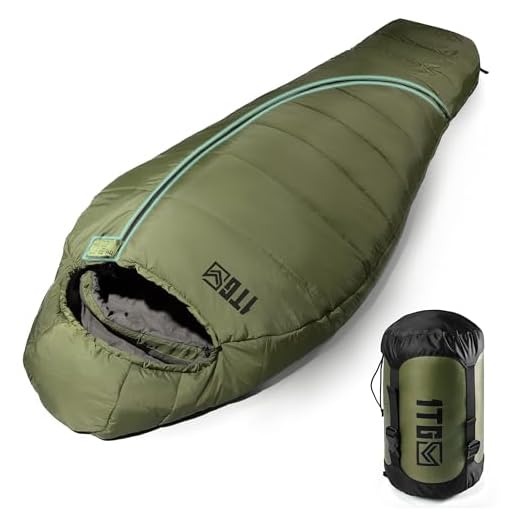 Sleeping Bag for Adults, Warm Weather Camping Mummy Sleeping Bags (25-36℉) with Adjustable Hood, Phone Pocket & Compression Sack for Hiking Travel Hunting