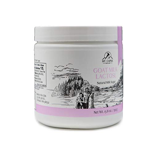 MT. CAPRA SINCE 1928 | Goat Milk Lactose Powder, Pure Milk Sugar from Goats, Boost Beneficial Gut Bacteria Lactobacillus Acidophilus in GI-Tract - 13.8 Ounces