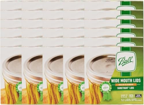 Ball Mason Jar Lids, Wide Mouth, 12 CT (Pack of 36)