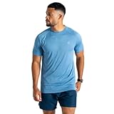 Dare2b Camiseta Accelerate para hombre y hombre, camiseta de yoga (paquete de 1), Azul Heritage, 3XL