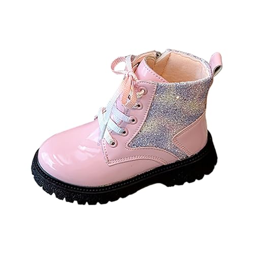 IWIHMIV Toddler Girl Riding Boots Comfortable Ankle Boots Winter Boots Toddler Snow Boots Waterproof Non Slip Winter Boots