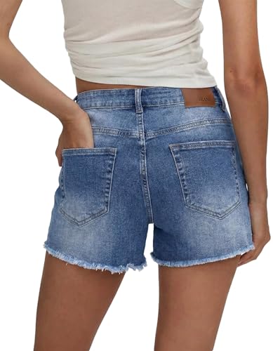 Image of MODARANI Denim Shorts for Women Distressed Jean Shorts Ripped Summer Hot Short