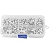 Solidny nit aluminiowy, 450 szt. Zestaw nitów litych z płaskim łbem dla przemysłu motoryzacyjnego...