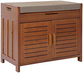 K KELBEL Shoe Rack & Shoe Bench & Shoe Cabinet & Detachable Cushion with Hidden Storage Compartment