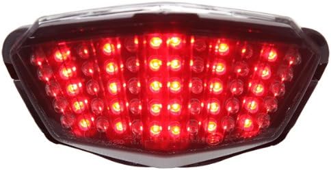 Integrated Sequential LED Tail Lights Smoke Lens for 2008-2012 Kawasaki Ninja 250R