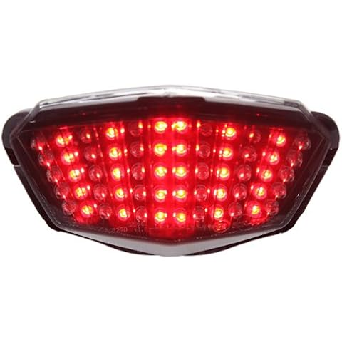 Motodynamic Integrated Sequential LED Tail Lights Smoke Lens for 2008-2012 Kawasaki Ninja 250R Cover