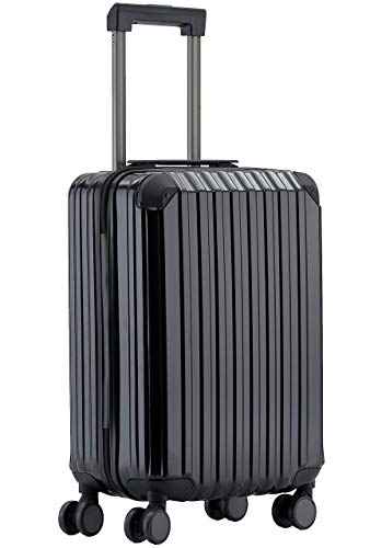 Münicase M816 TSA-Schloß Koffer Reisekoffer Trolley Kofferset Hardschale Boardcase Handgepäck (Schwarz, Kleiner Koffer)