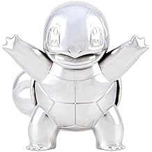 Jazwares Pokemon 25th Celebration 3-inch Silver Squirtle #2 Figure Fan Must Have Toy - Officially Licensed 25th Anniversary Product from