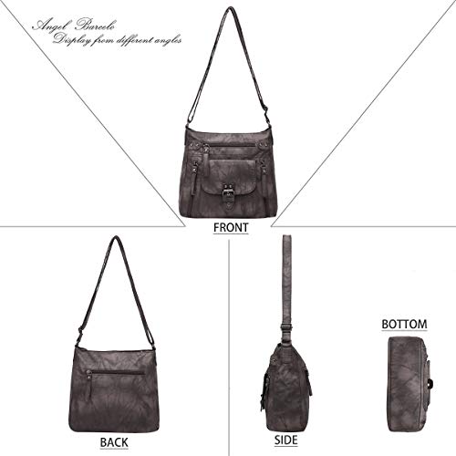 Image of Angel Kiss Crossbody Bags Shoulder Bags and Handbags for Women Multi Pocket Daily Soft Hobo Purses Medium Size