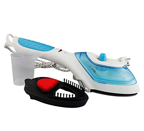 Wäsche Kleidung Anzug Elektro Dampfer, Portable Reisen Handheld Stoff Falten Eisen Beheizten Falten Radiergummi,Blue
