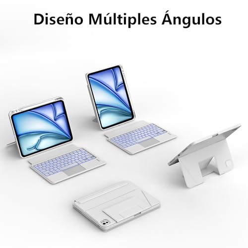 Teclado con Trackpad para iPad Air 13 con Conexión Bluetooth Magnética y Panel Táctil 3